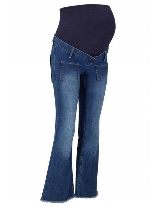 Spodnie NOWE ciążowe 50 dżinsy jeansy duże Bonprix plus size nadstawka