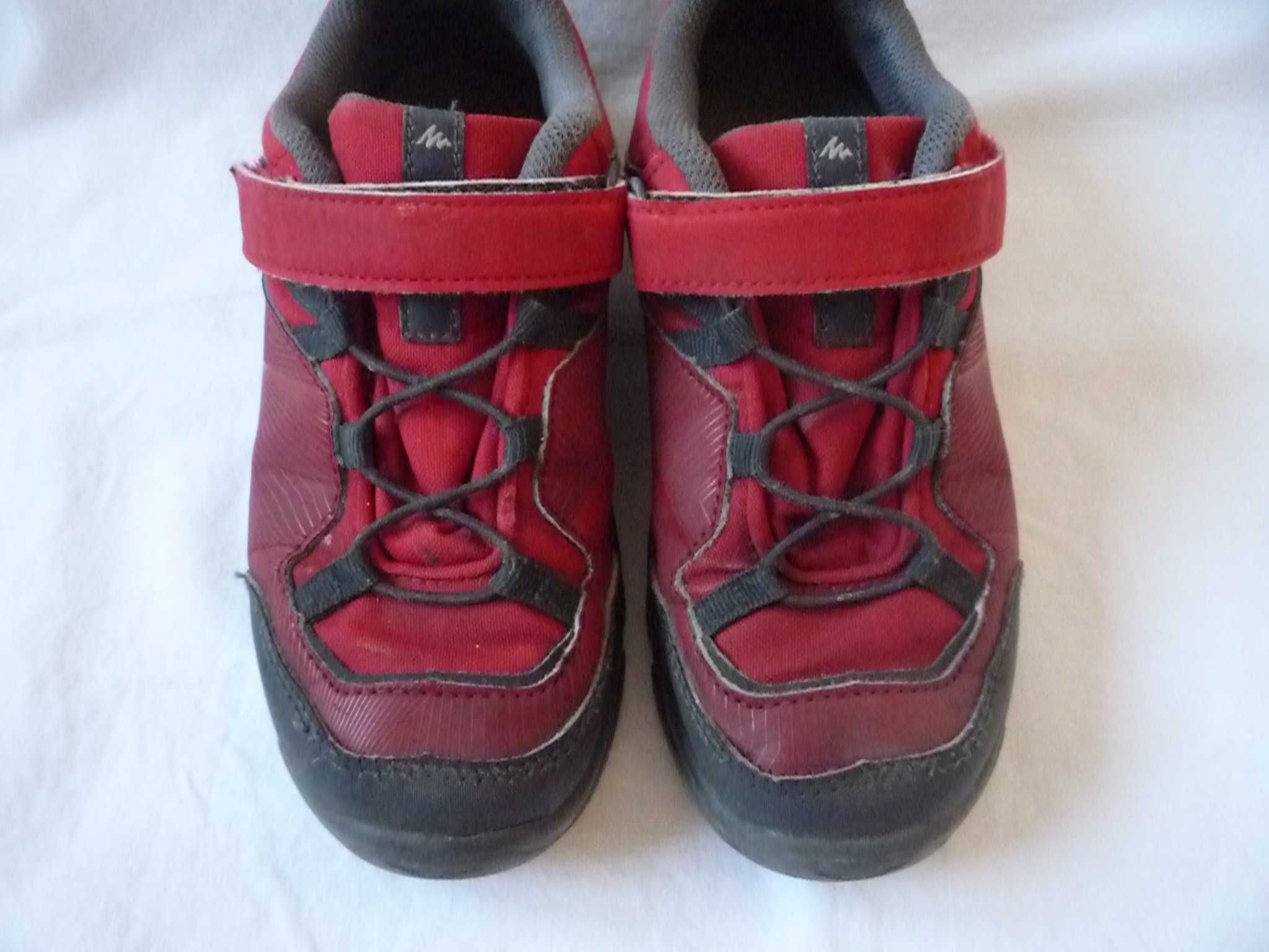 Decathlon Quechua r 33 dł 21cm Czerwone buty jesienne zimowe