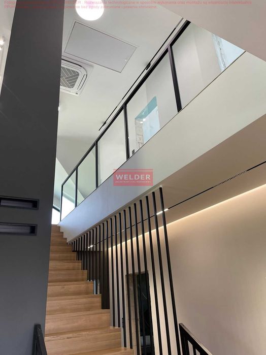 Balustrada Harfa francuska Balustrady Nierdzewne Szklane Malowane