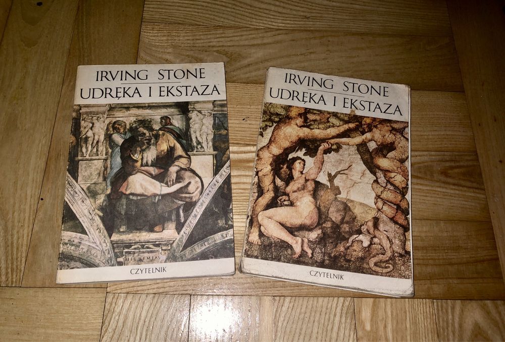 Komplet ksiazek Irving Stone Udreka Ekstaza 1990