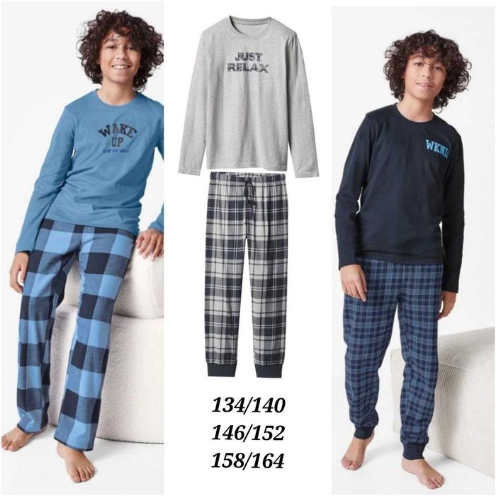 Піжама трикотаж фланель для хлопчика підлітка