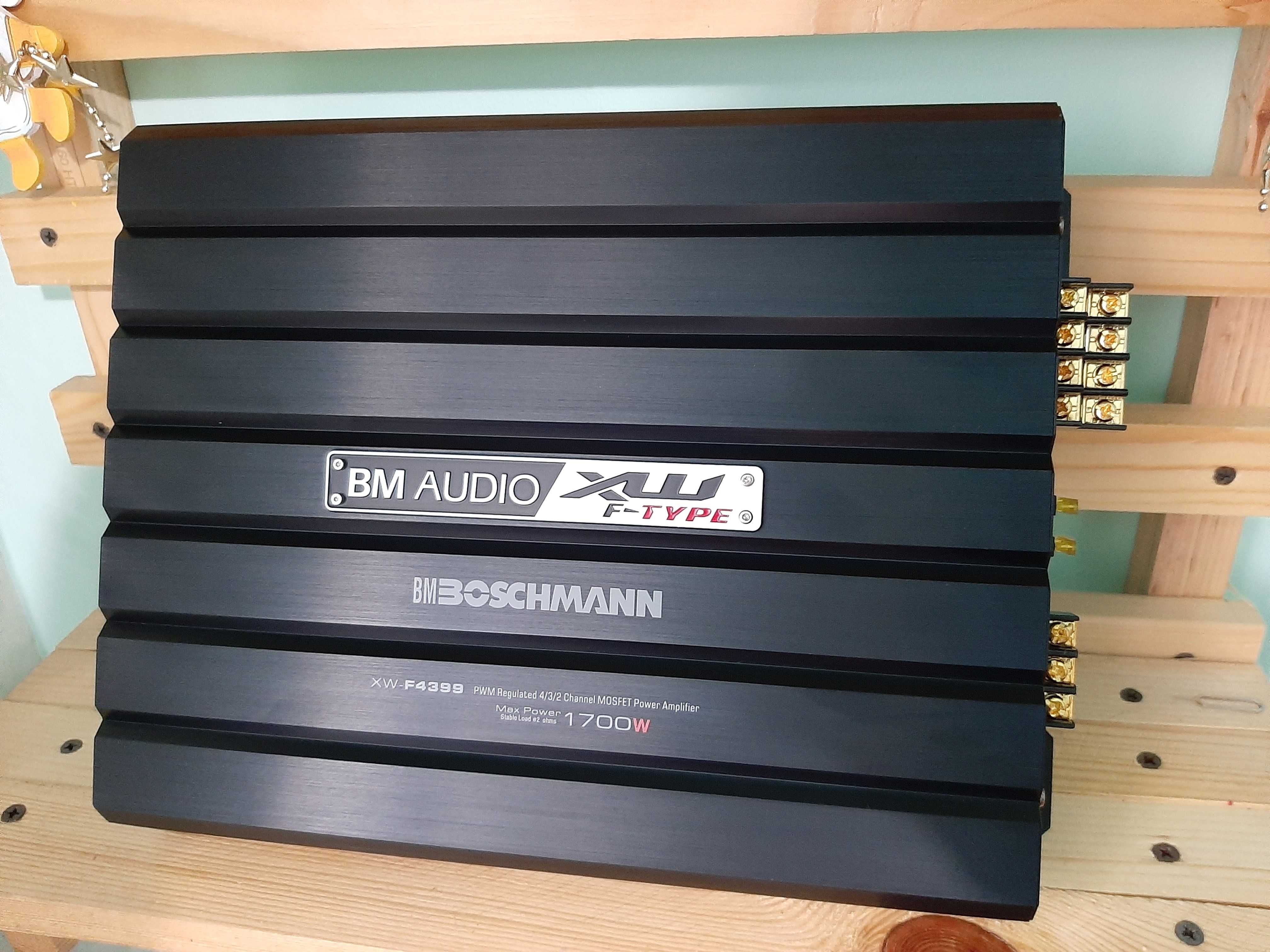 Підсилювач звуку автомобільний boschmannr fr4399 1700w 4х канальний
