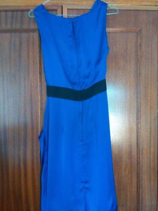 Vestido azul royal h&m com bolsos - TM34