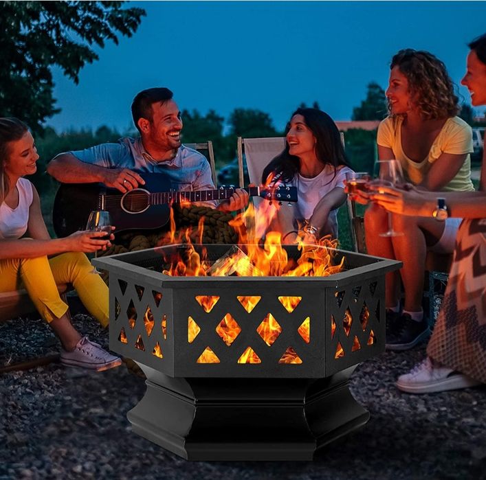 Fogueira exagonal de Jardim 70cm diâmetro