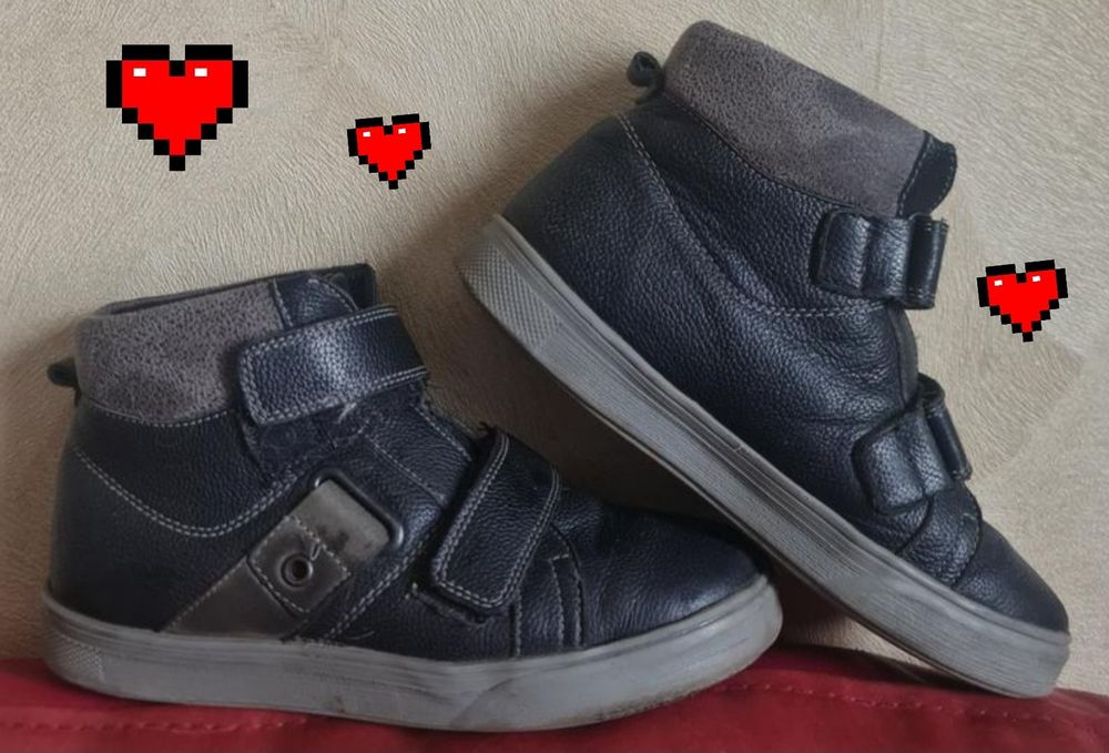 Ботинки кроссовки натуральная кожа