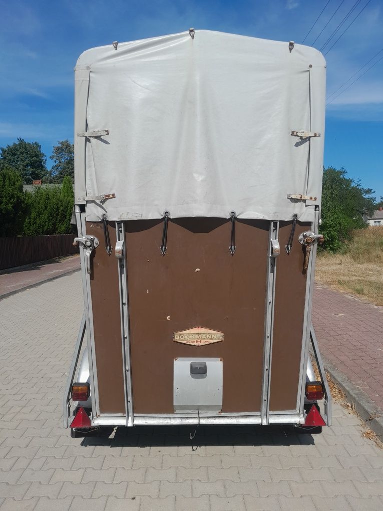 Przyczepa, przyczepka  do przewozu koni,zwierząt boeckmann
