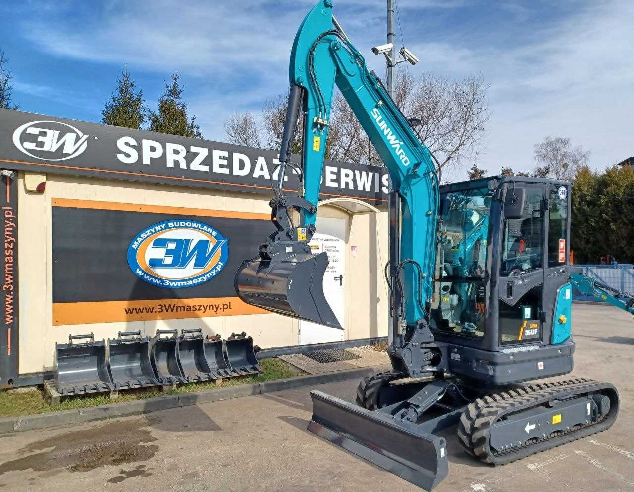 Mini-koparka SUNWARD SWE 35UF Nowa 2025, 3850 kg Gwarancja 5 lat !!!