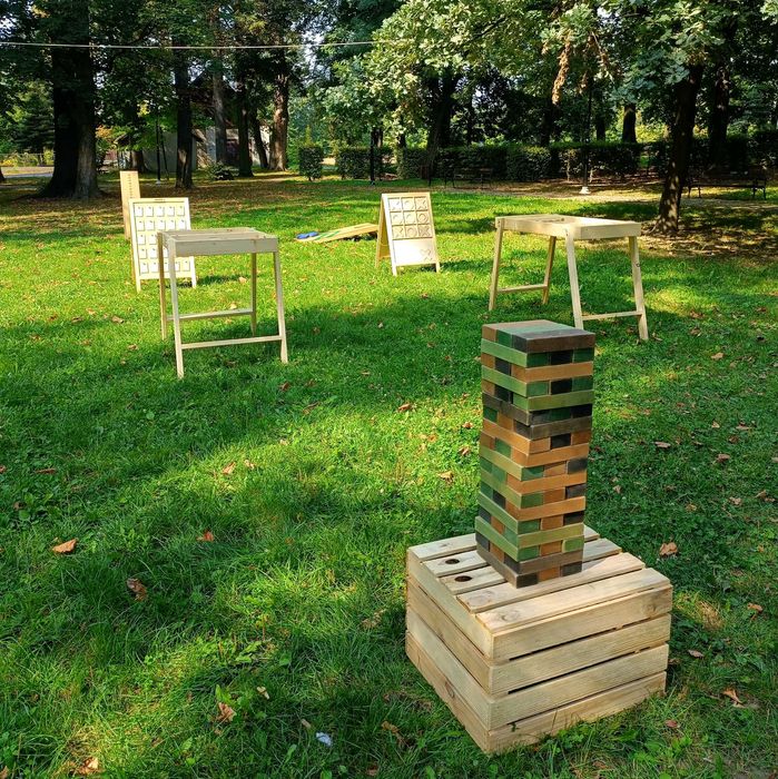 Wynajem gier: Piłkarzyki, Dart, Airhockey, Gry drewniane XXL