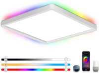 Plafon LED RGB, IP44, 24W, kwadratowy, 30x30cm