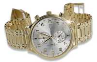 Złoty zegarek męski 14k 585 Geneve mw005yds&mwb006y G