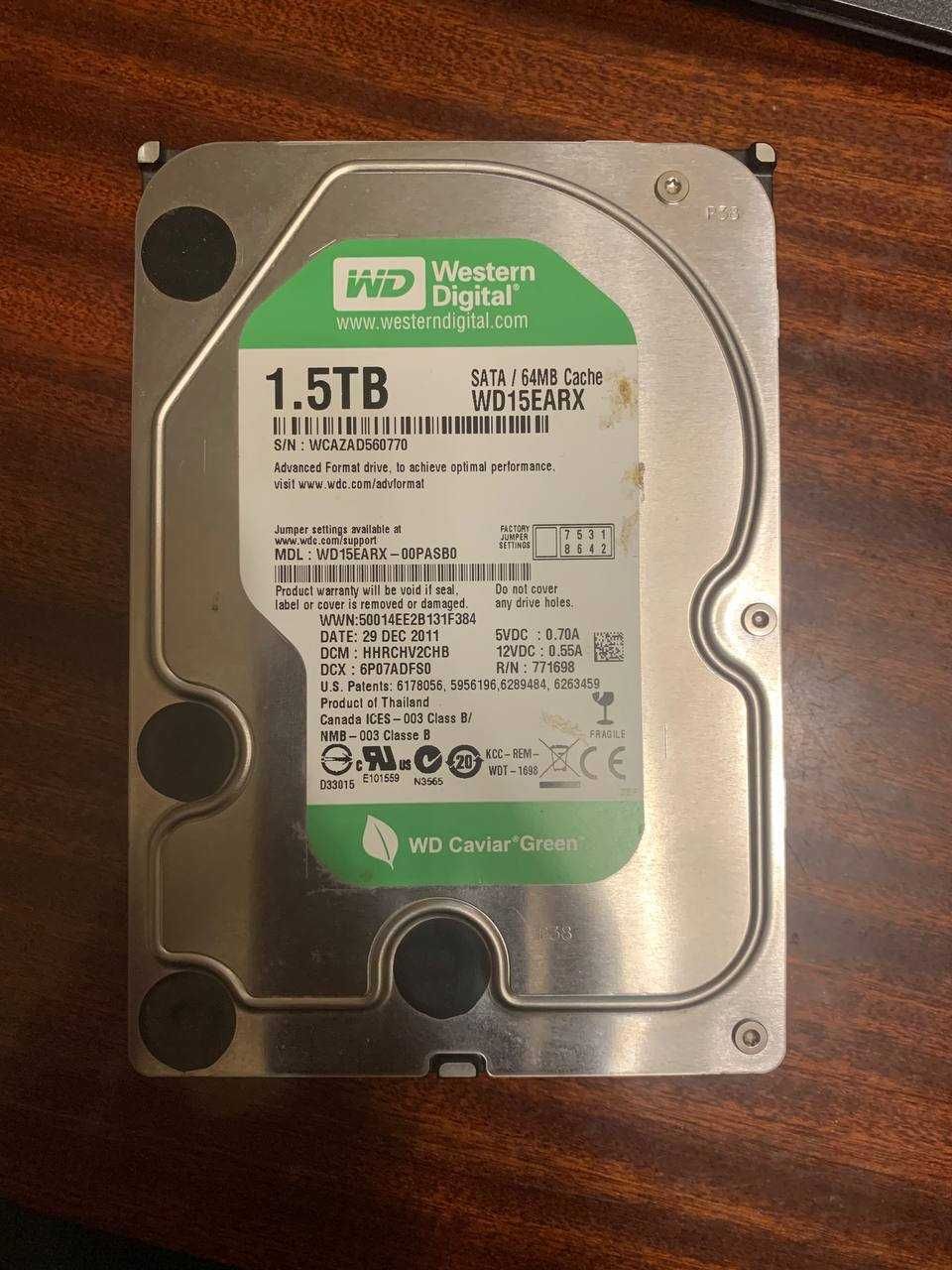 Жесткий диск Westerm Digital 1.5 TB