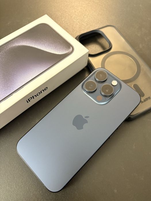 iPhone 15 Pro Blue Titanium – 256 GB – Stan jak nowy