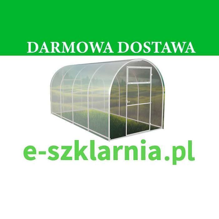 Szklarnia z poliwęglanu Tunel 2x2-10m profile 20x20 POLIWĘGLAN 3-6mm