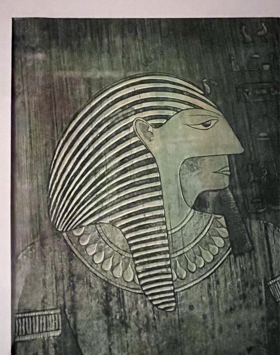 Akwaforta - Faraon. Sygnowana, wycisk. Franz Roetman.
