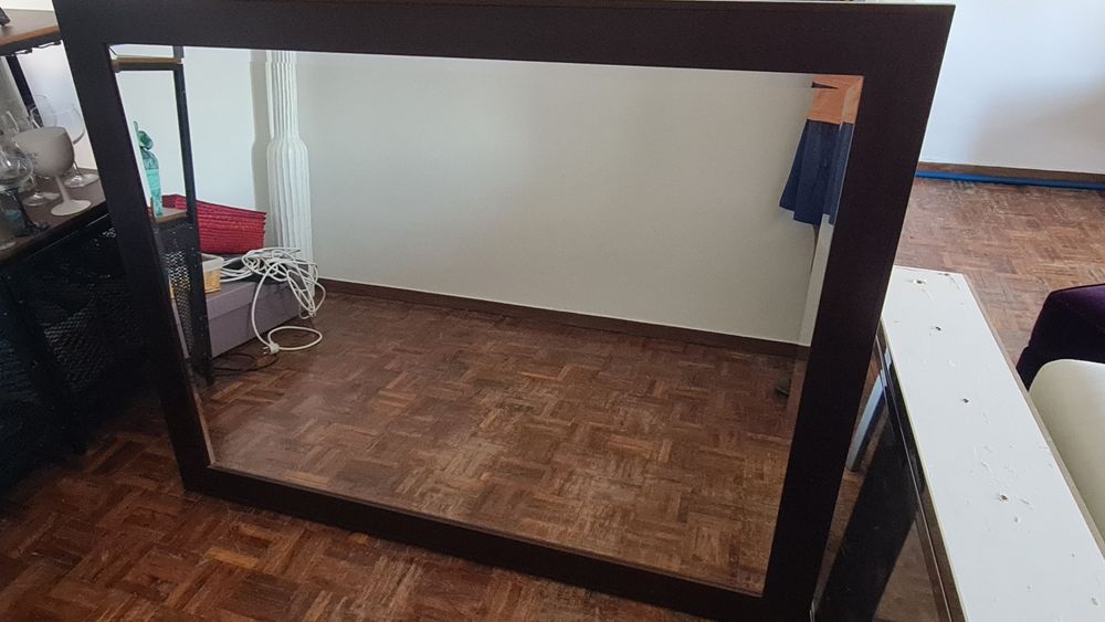 Espelho/mesa de sala 4 cadeiras/móvel de arrumacao