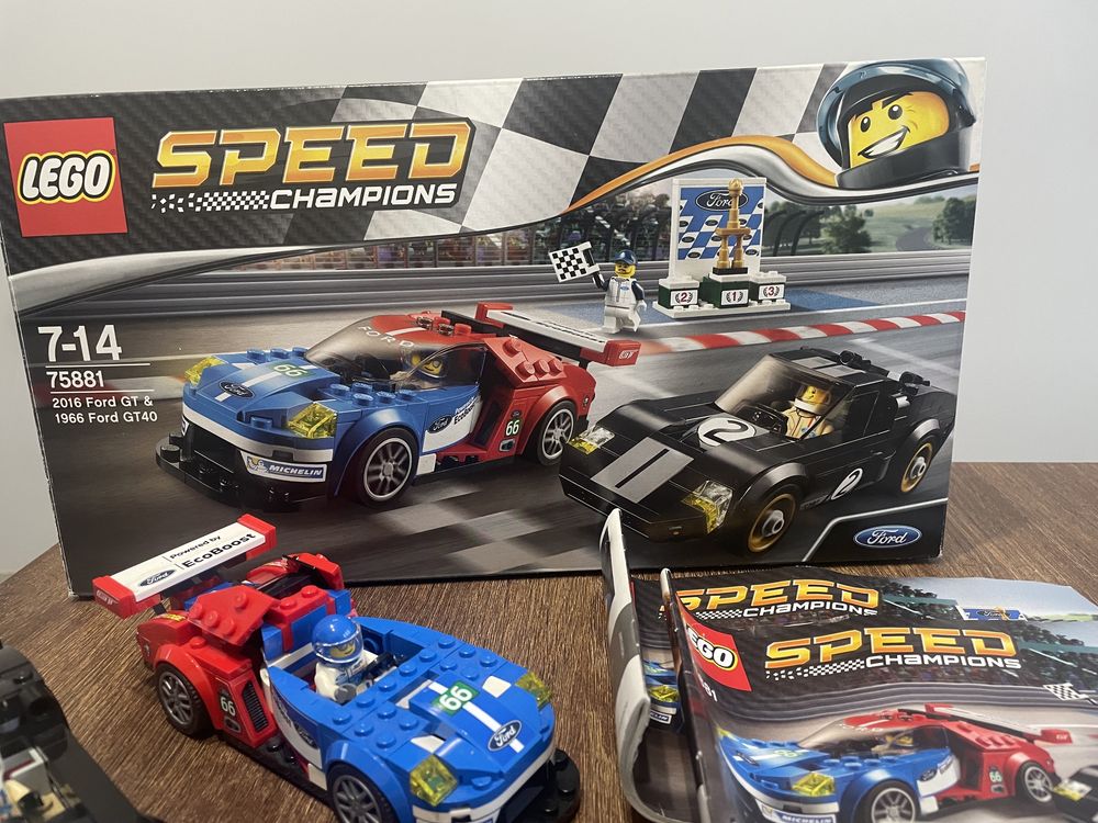 Lego Speed Champions 75881 ford GT z roku 2016 i Ford GT40 z roku 1966