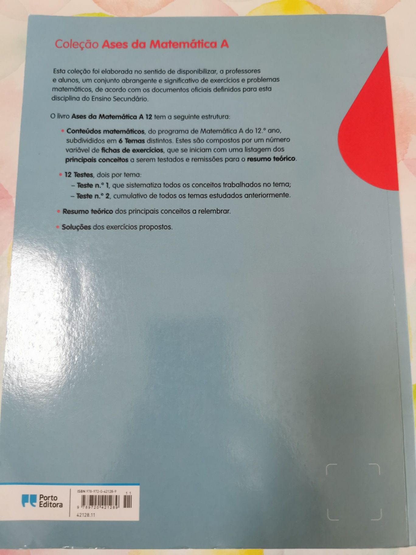 Manual de apoio "Ases da Matemática A" - 12° ano