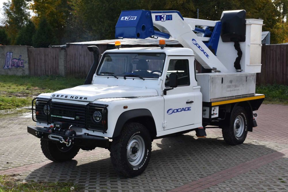 Podnośnik koszowy zwyżka Land Rover Defender 130 - Socage  2.2 2013r.