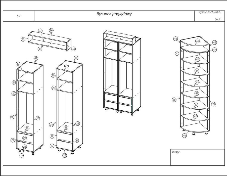 Projekty mebli 3D + Pliki CNC + Pomiar 3D Leica | TopSolid | CAD | DXF