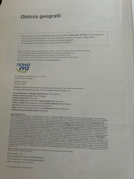 Oblicza Geografii rozszerzenie 2. Podręcznik i ćwiczenia Nowa Era.