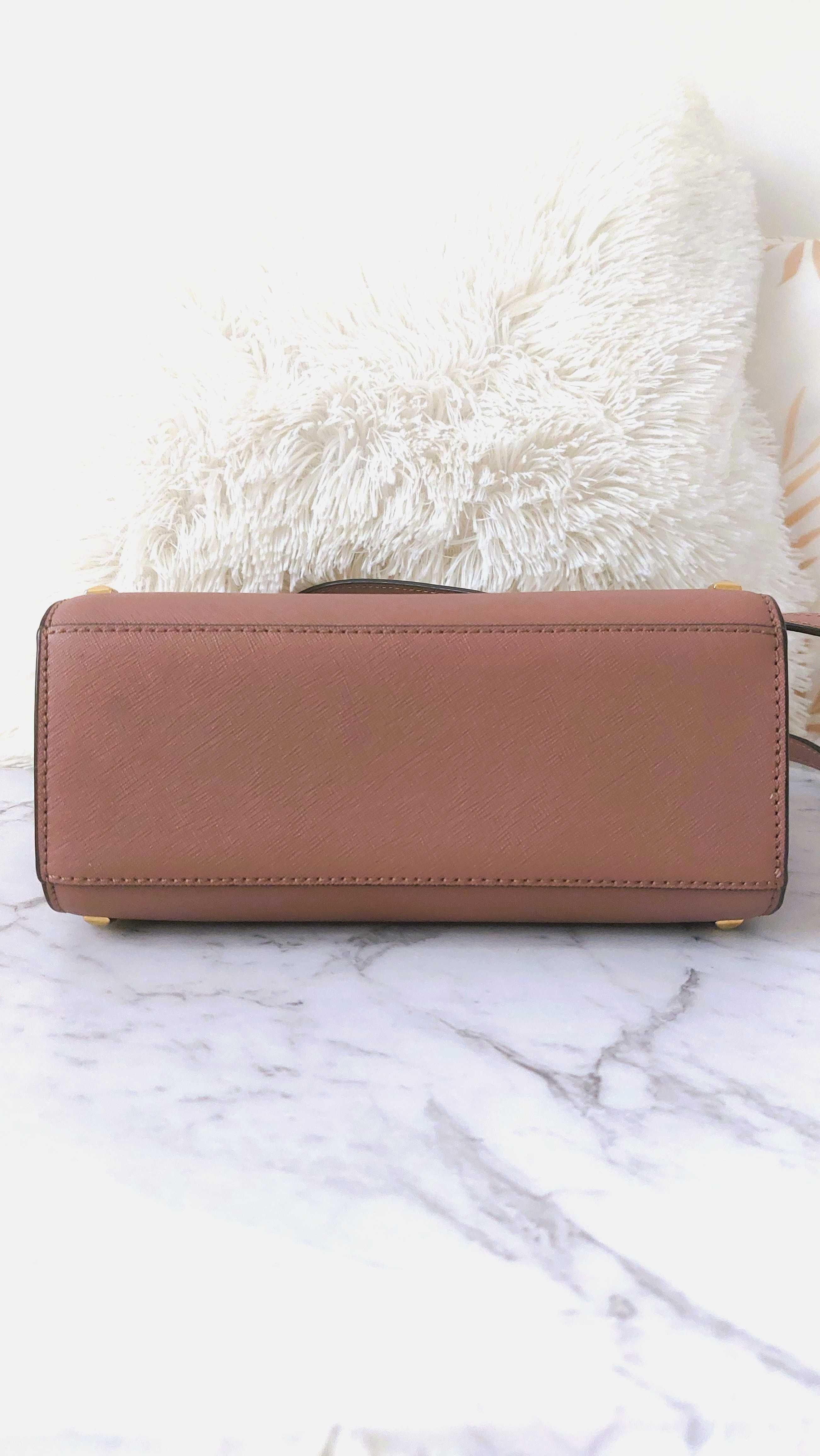 Michael Kors "Selma" Medium Dusty Pink torba listonoszka jak nowa!