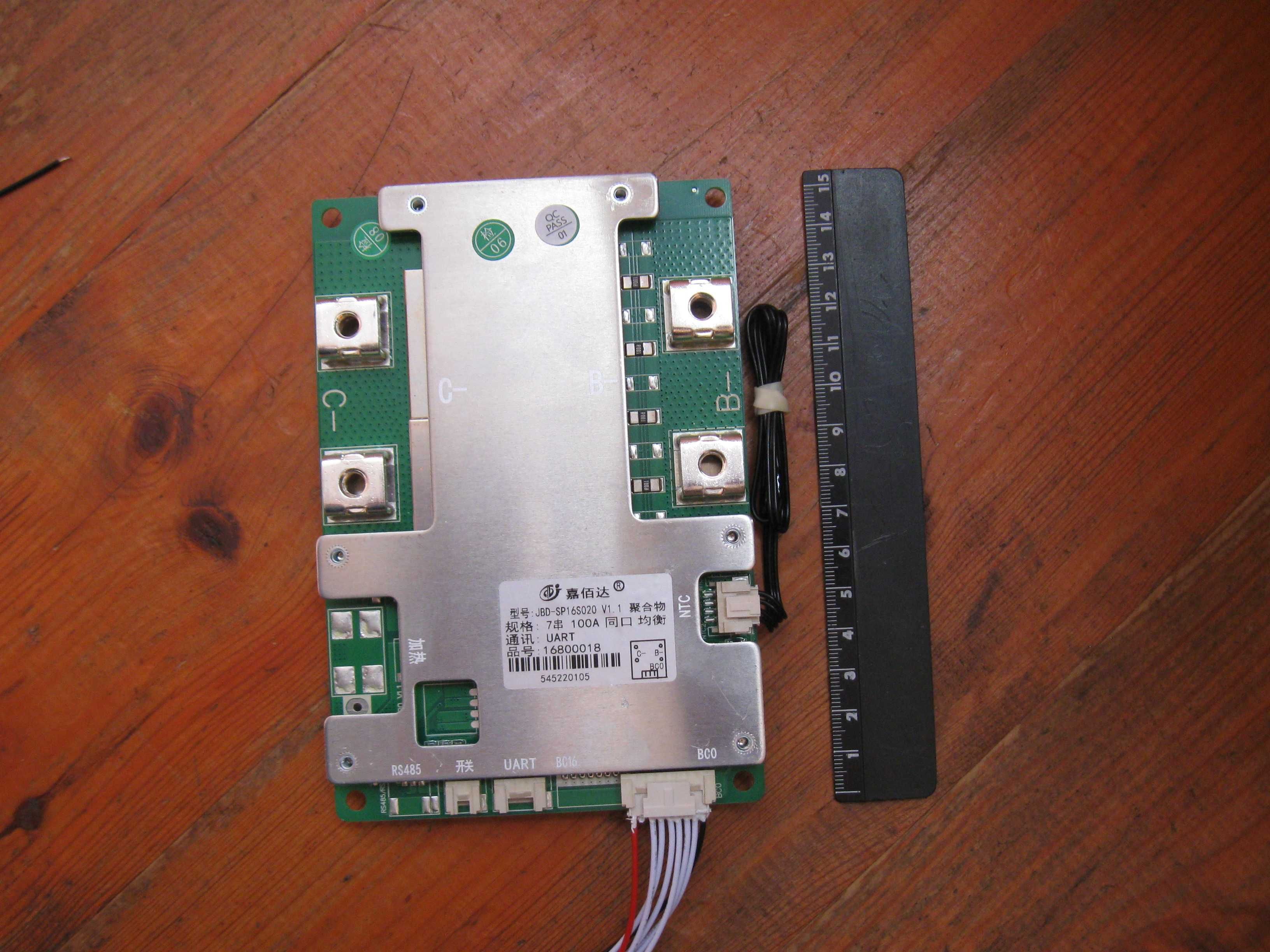 24v, 7S, Bluetooth Smart BMS Li-ion 100A Jiabaida