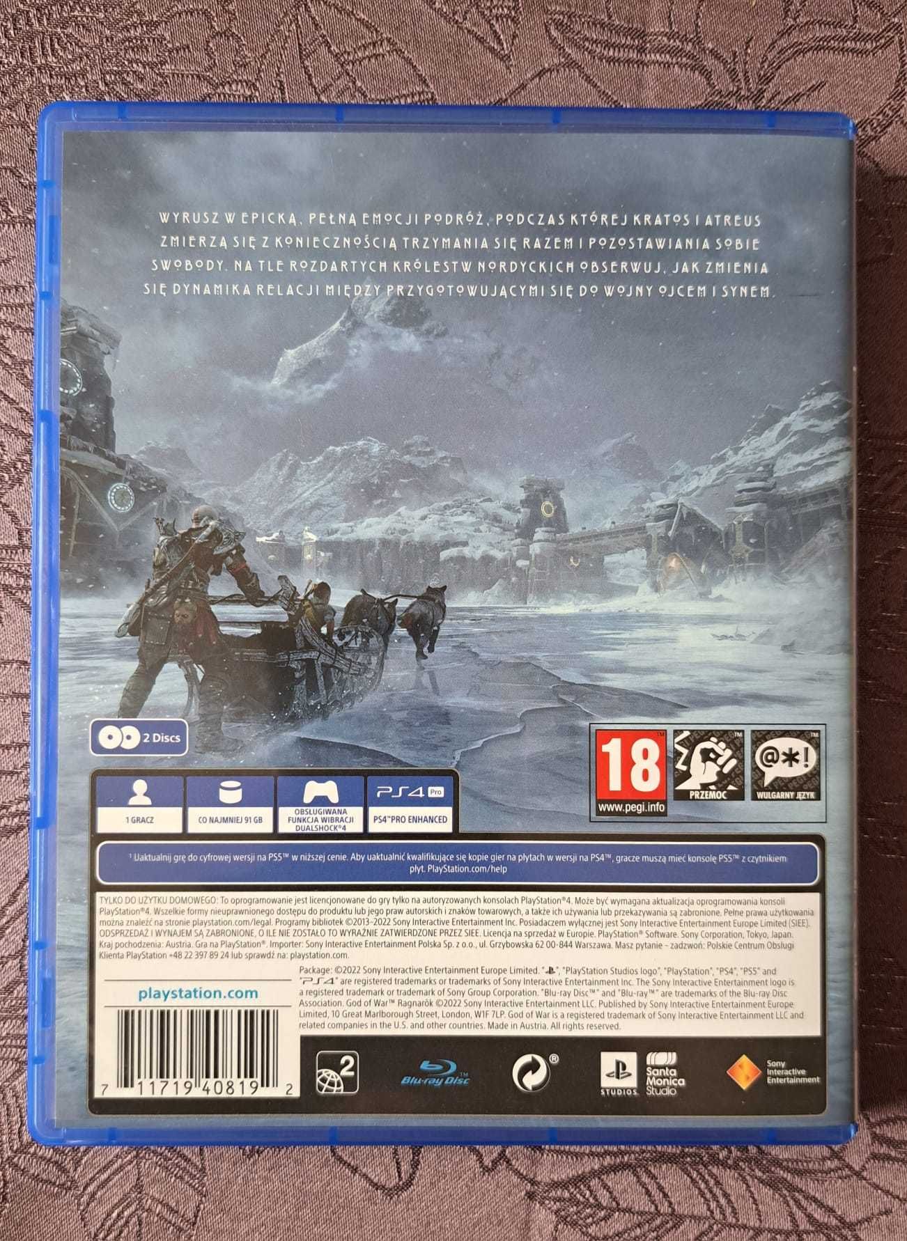 God of War Ragnarok PS4 Nowa bez folii