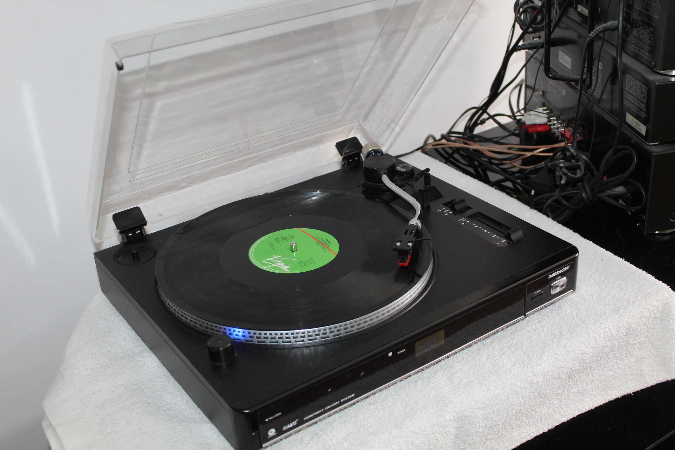 MEDION Gramofon adapter na winyle z funkcją USB AUX SD