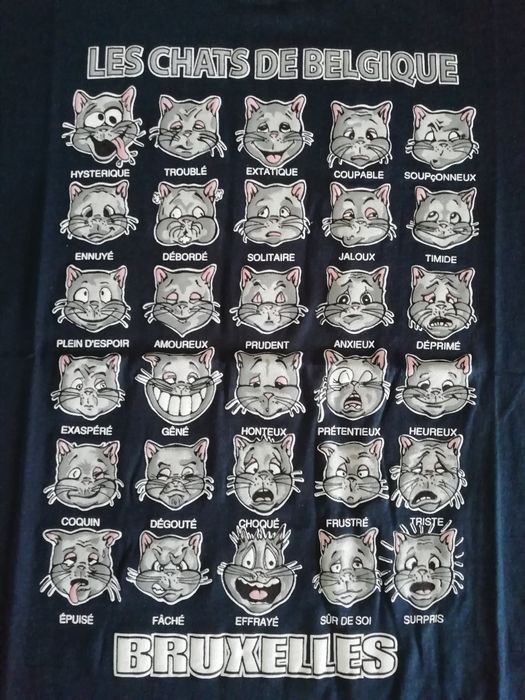 T-Shirt Gatos - Les Chats de Belgique