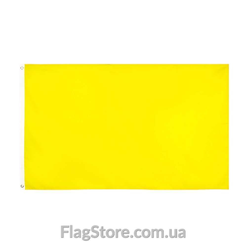 Желтый сигнальный гоночный флаг жёлтого цвета жовтий прапор 150х90 см