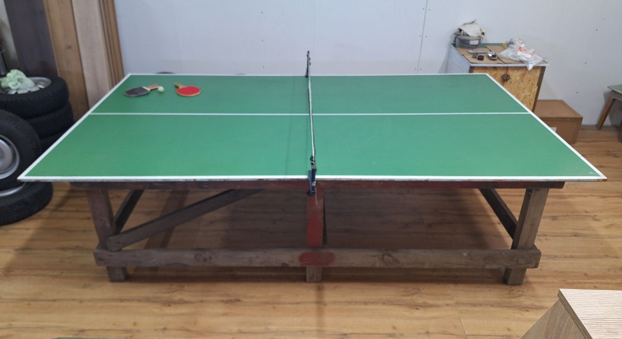 Тенісний стіл саморобний 154×274×76 для тенісу