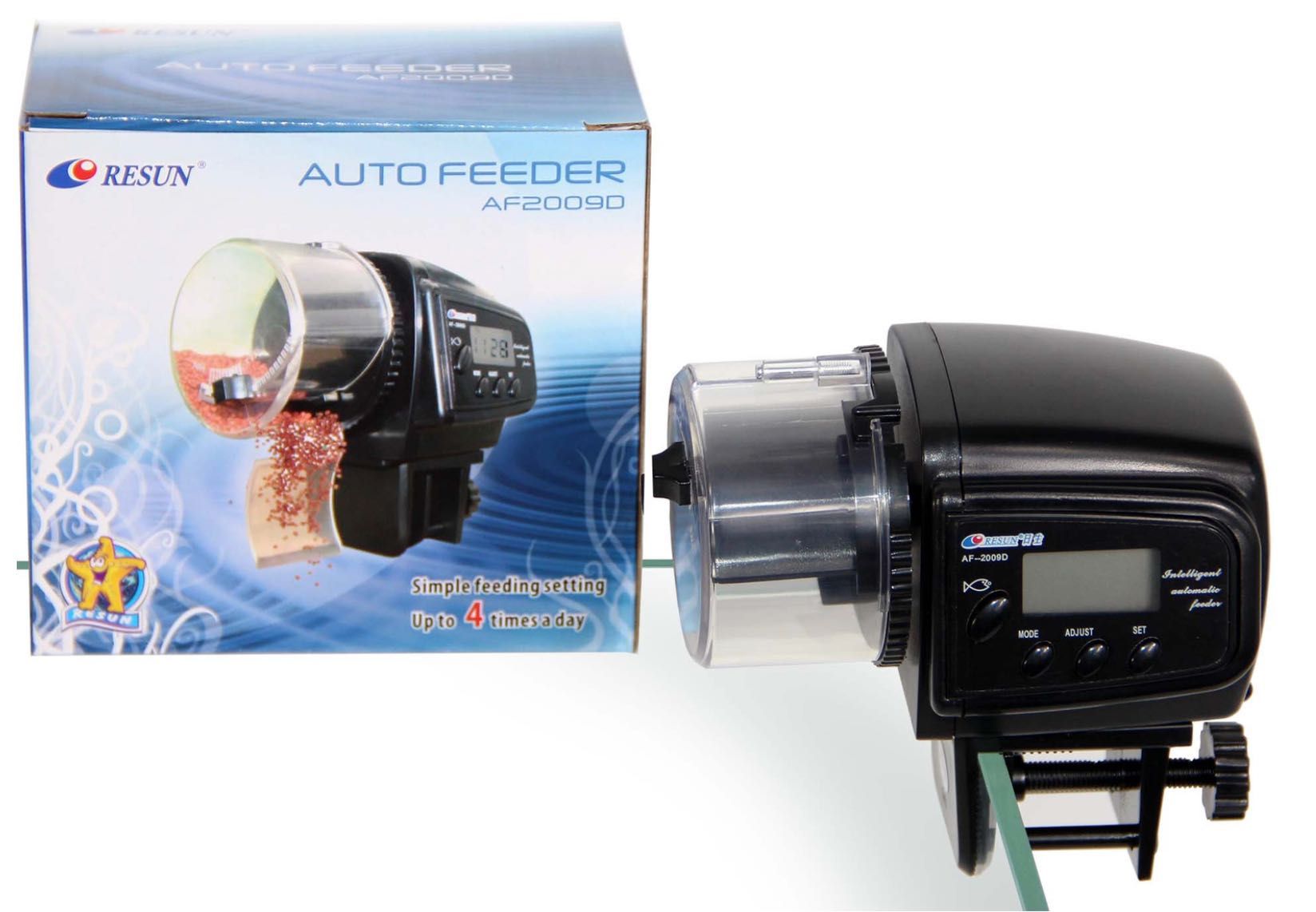 Resun AF2009D karmnik automatyczny z LCD do akwarium podajnik karmy