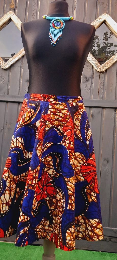 Spódnica afrykańska 36 Zanzibar hand made kitenge