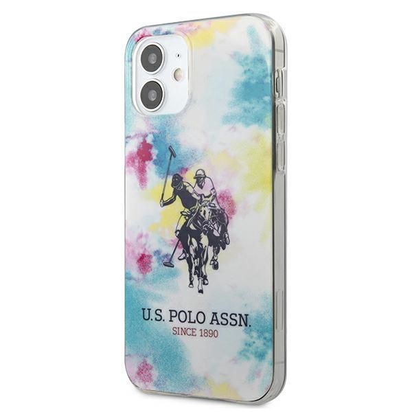 Etui TPU U.S. Polo do iPhone 12 Mini 5,4" Tie & Dye Multikolor