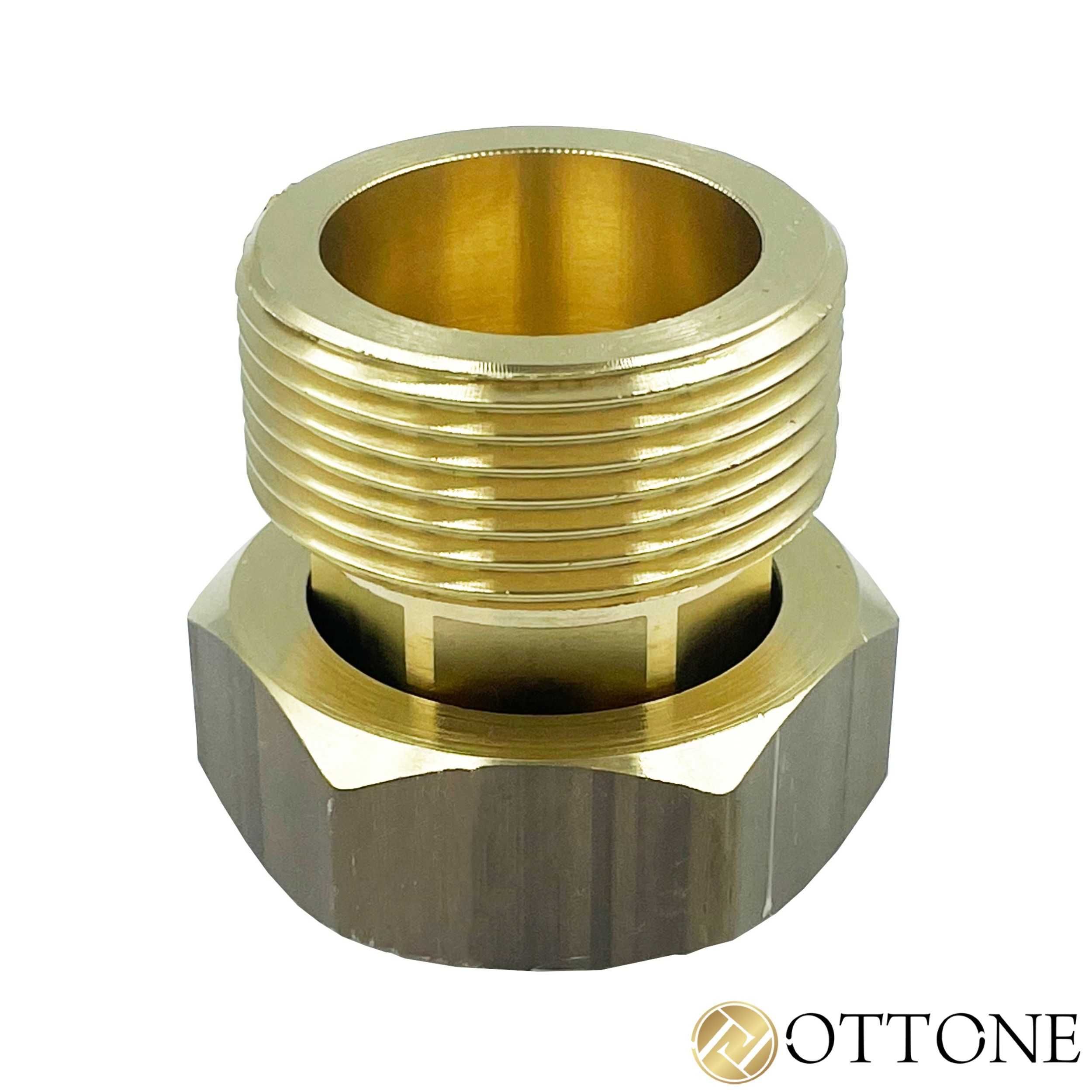 Śrubunek Równoprzeplotowy Mosiężny Prosty 3/4'' X 3/4'' Gw Gz Ottone