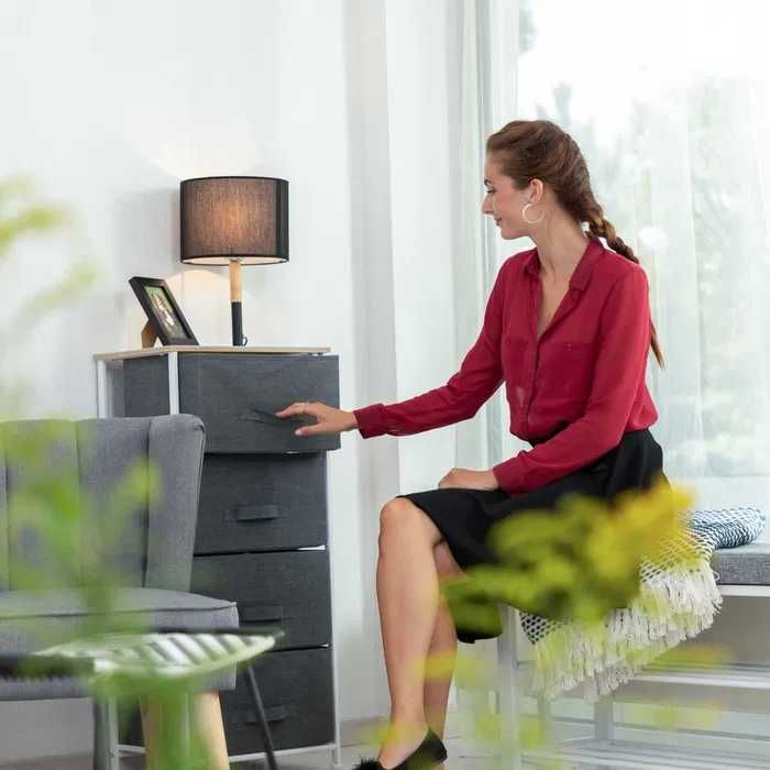 Półka drewno Relaxdays 45 x 30 cm biały, odcienie szarości