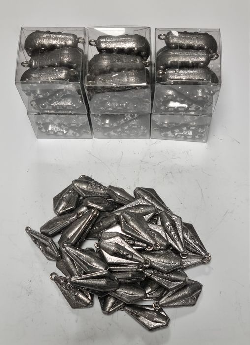 LOTE Revenda! 76 Chumbadas Pesca (20g/50g) c/ Aço INOX - SÓ 16€