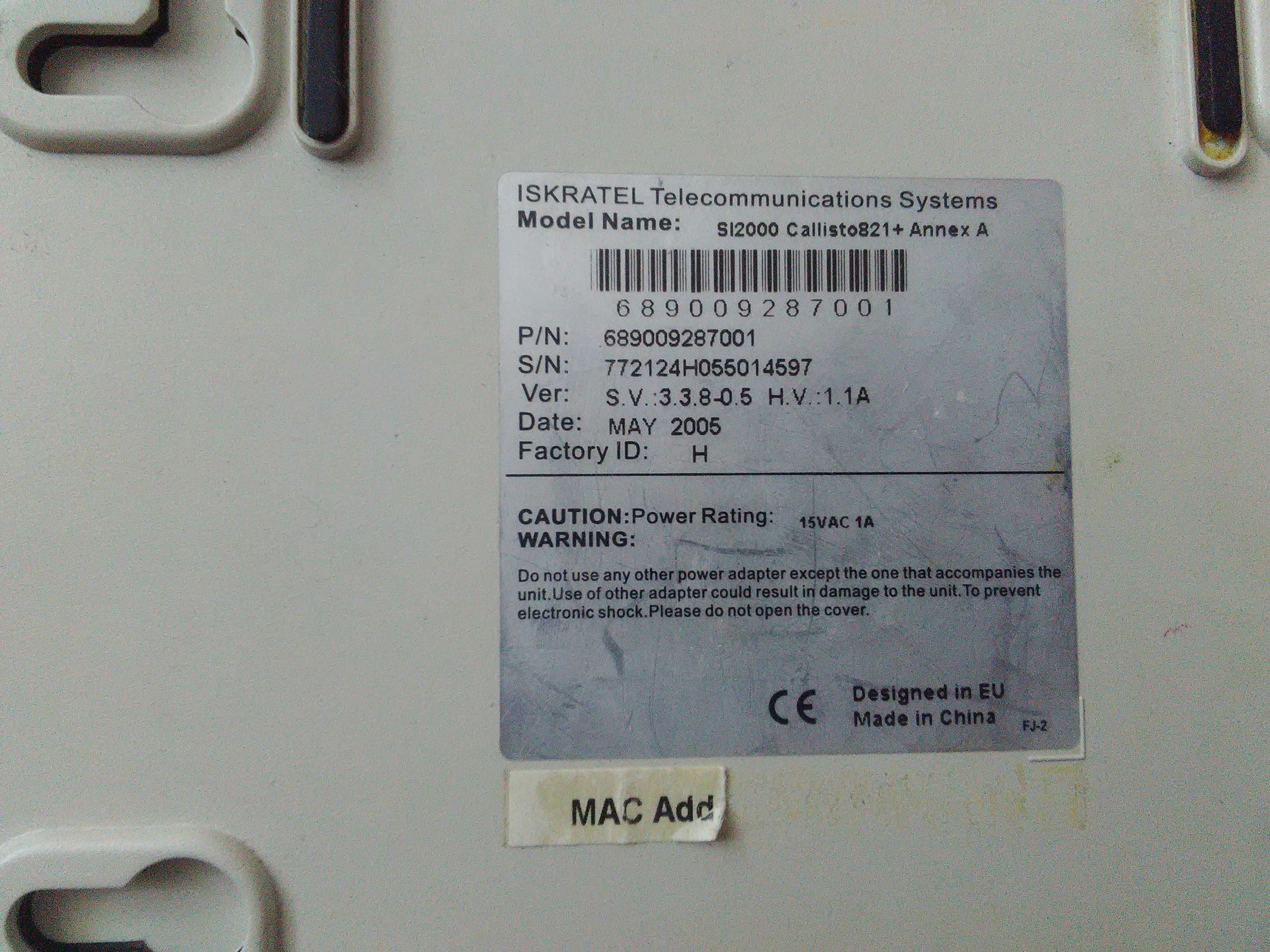 модем calisto821+ si2000