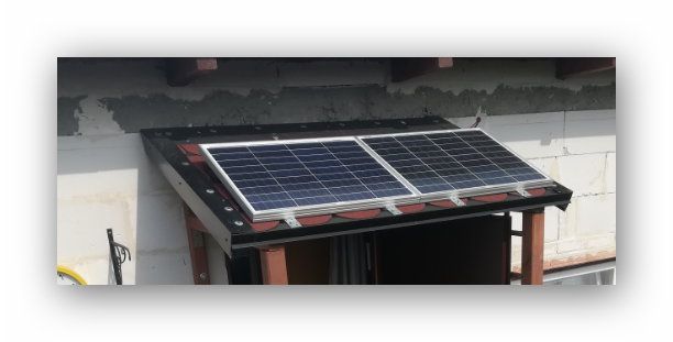 Panel Solarny PV zestaw Działka Domek Altana Bacówka Szałas LED i USB
