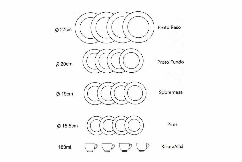 Conjunto de pratos 5 fundos + 8 sobremesa em porcelana c/ bolas azuis