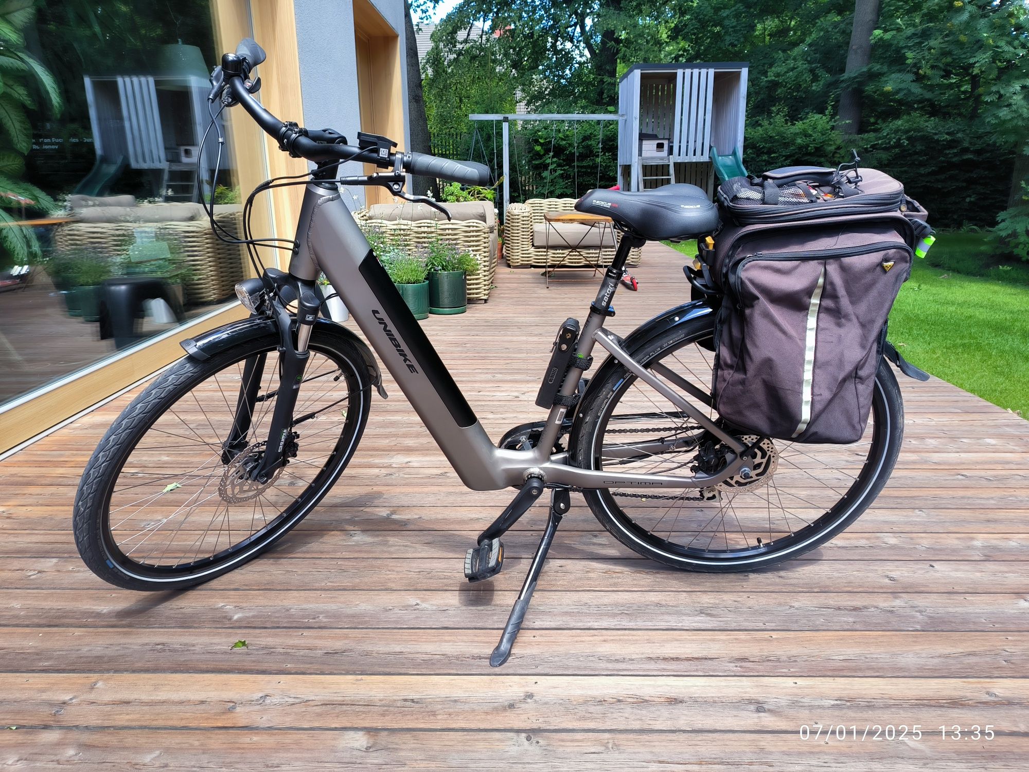 Rower elektryczny Unibike Optima 17"|Bateria 630Wh | Bardzo dobry stan