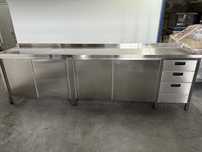 Escaparate em aço inox / bancada /armario /balcao