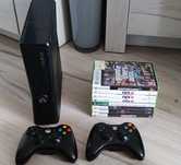 Xbox 360 plus dwa pady i gry