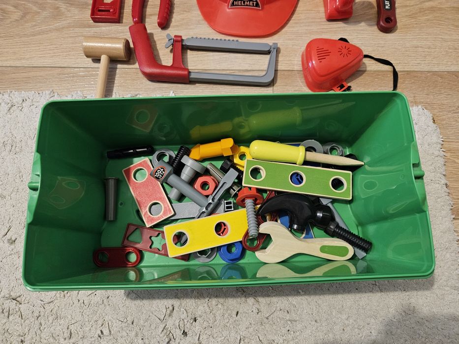 Zestaw narzędzi duży - drewno i plastik