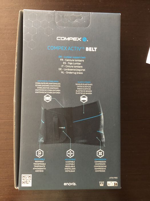 Cinto de apoio lombar Compex Activ