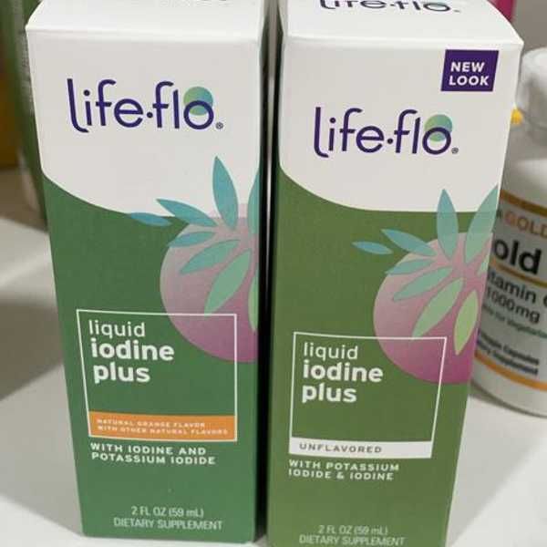 Life-flo, рідкий йод плюс без ароматизаторів та зі смаком апельсина