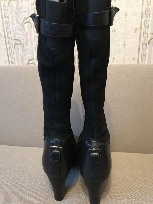 Шкіряні зимові сапоги , розмір 40