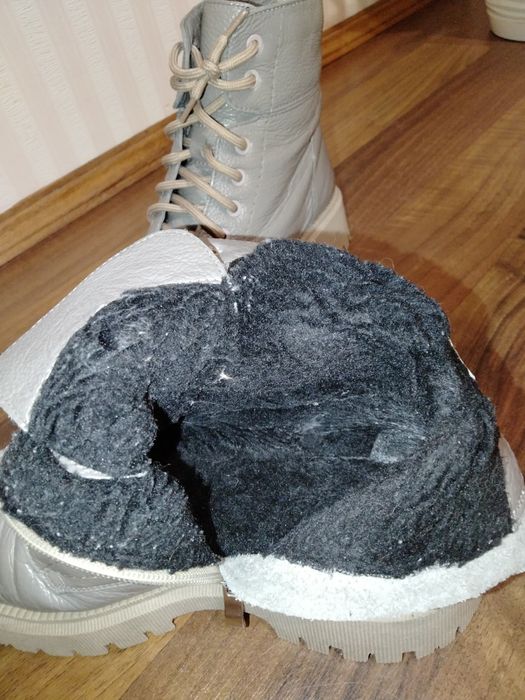 Зимові шкіряні черевики, р 38