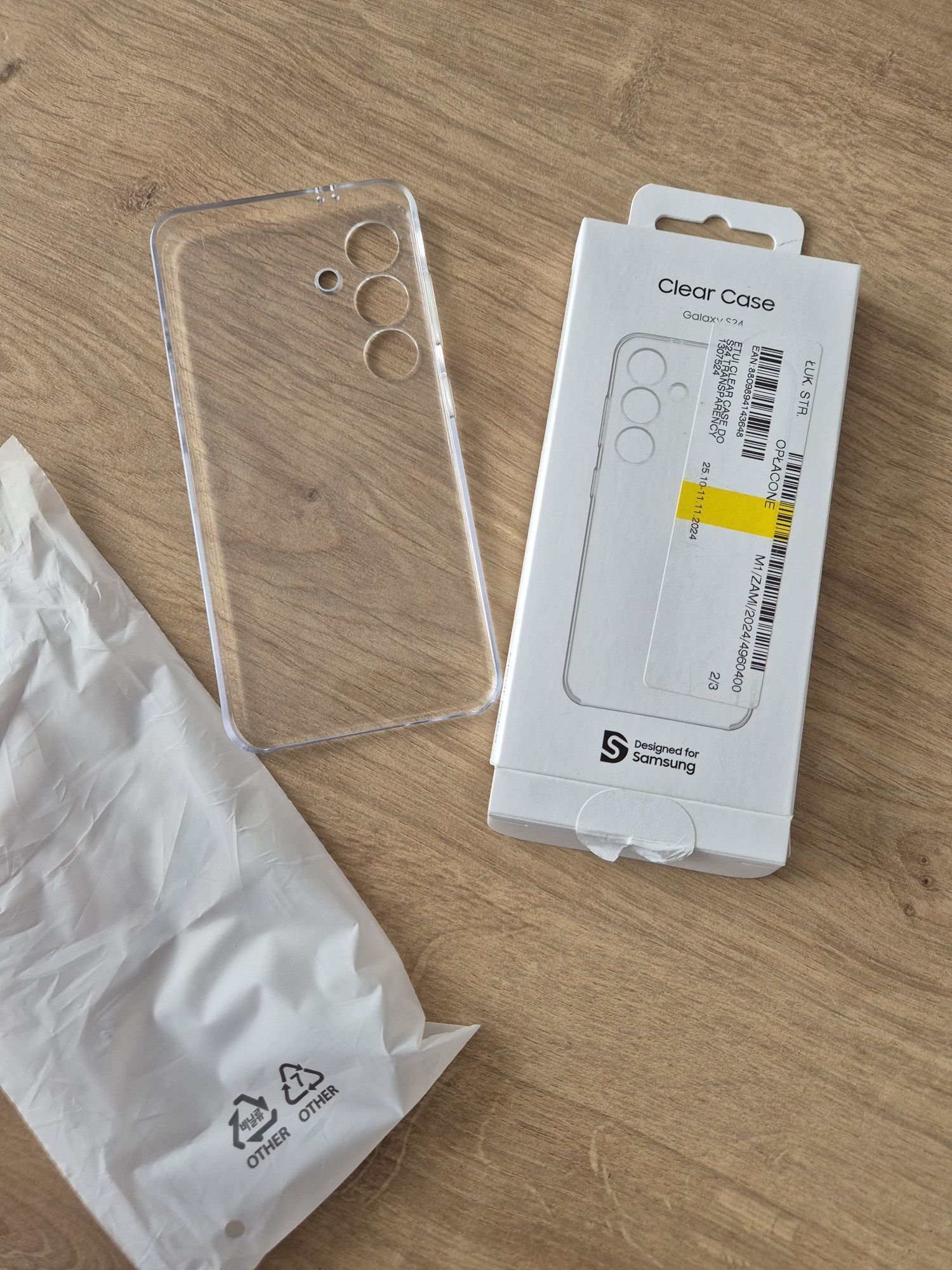 Clear Case samsung s24 etui