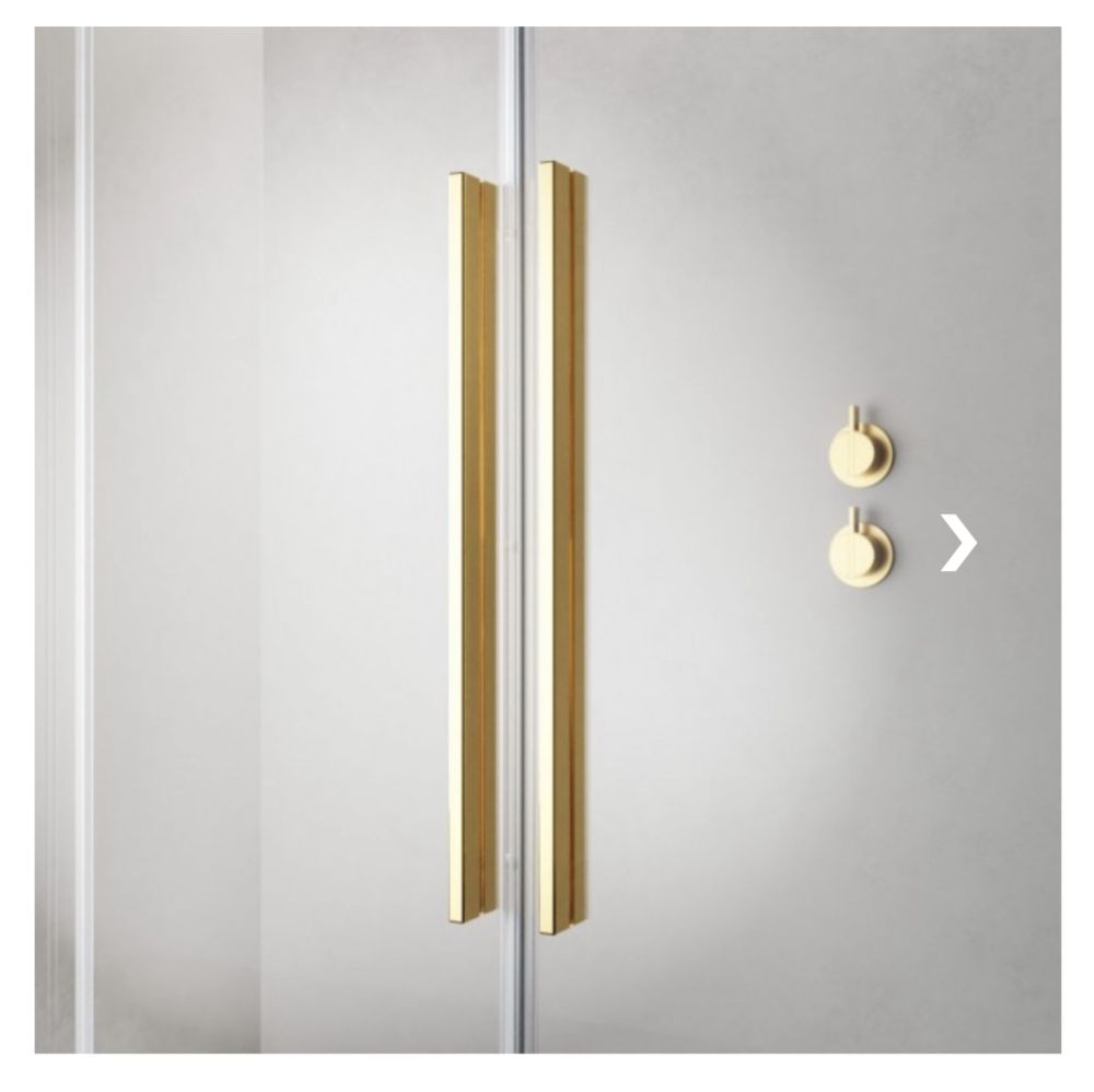 Radaway Furo Gold KdJ Kabina natryskowa 100x100cm, drzwi przesuwne, ko